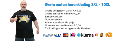 Grote maten herenkleding vind je gewoon online